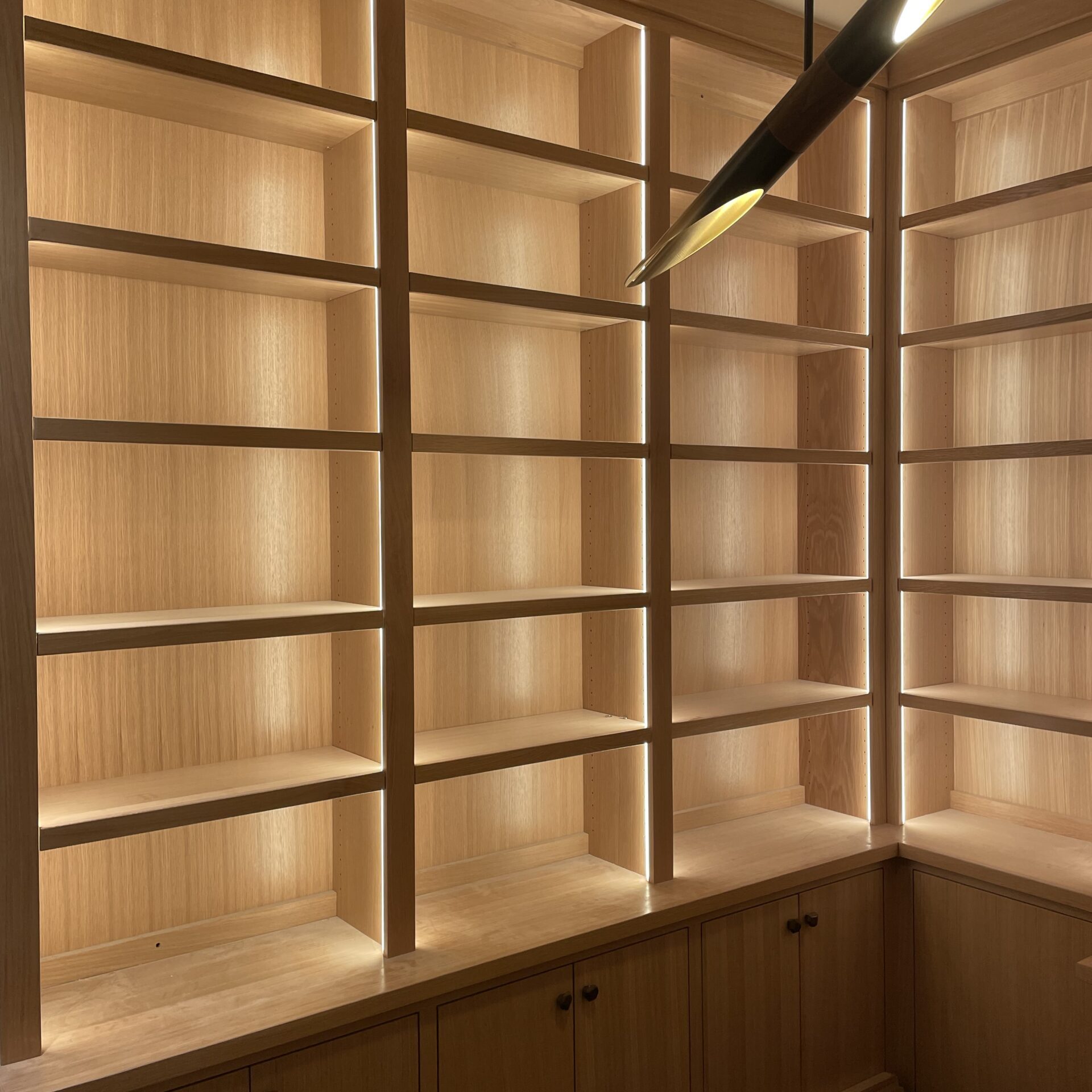 Lighted cabinets